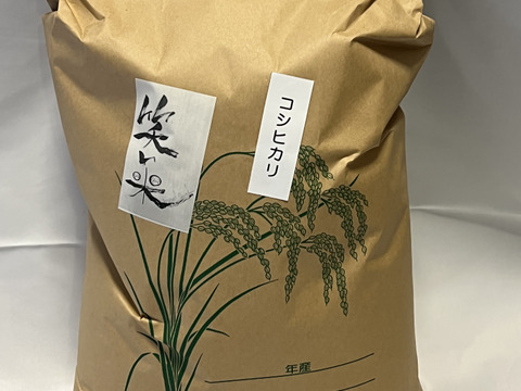 波動農法で育てた玄米も美味しい「コシヒカリ」玄米　10kg