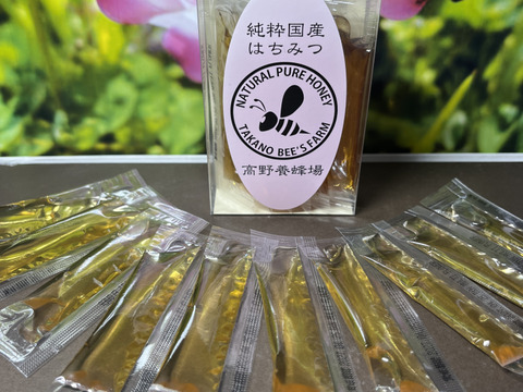 【敬老の日ギフト】
令和7年、今年も美味しい百花新蜜が採れました！
純粋鹿児島産 百花蜜 250g ニューボトル
スティックハニーギフトボックス2箱
メール便でお届けします！