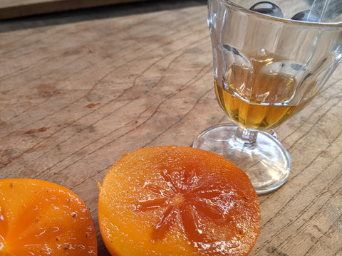 大人の渋抜き柿（ブランデー脱渋・平核無柿・家庭用）