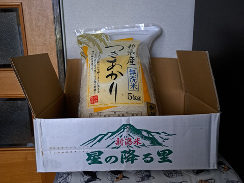 新潟県産　つきあかり  5キロ  無洗米  令和6年産　お米　(215)