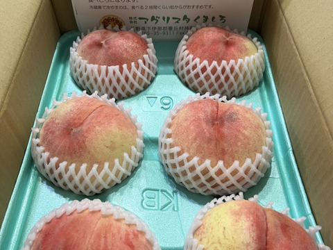 まもなく終了！クール便『あかつき』3kg箱使用(6～12玉)　甘くてジューシー！ご家庭用秀品