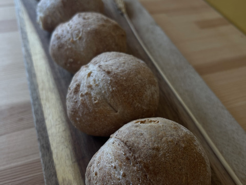 【希少種】挽立て全粒粉！３種食べ比べ！バケッド２本　プチバケット食事パン４個