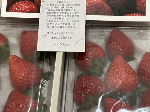 【いちごグランプリ2025金賞】完熟あまりん！数量限定！