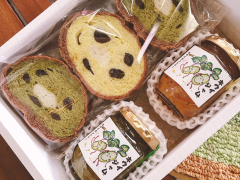 【無添加手作り】キウイおばさんの作るゆったりな休日セット♪キウイパンケーキ＆2種類のジャムセット:M-PJ