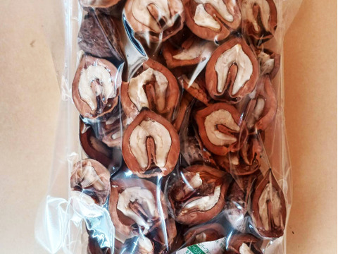 【鬼くるみ】新潟県産 和クルミ 割り胡桃 農薬および化学肥料栽培期間中不使用 除草剤不使用 希少在来種 600g