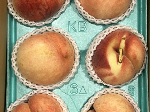 おどろくほど硬くて大きい「おどろき」桃　８０サイズ箱　優品（ご自宅用）