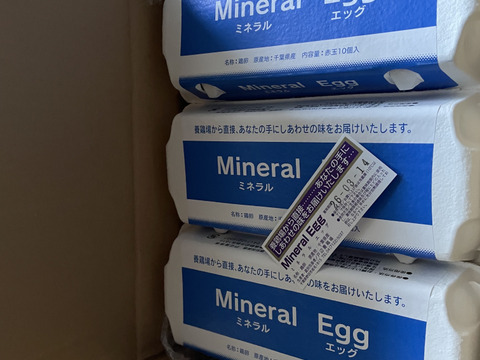 54個【鮮度抜群！！絶妙なコク＆うまさ！】　『体の内側からもっと美しく健康に！毎朝採れたて新鮮卵（ミネラルエッグ）』　54個（※破卵保証6個入）