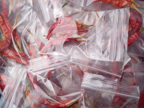 カラッ(｡>﹏<｡)唐辛子　便利な小分けパック🌶️🌶️🌶️❗❗40袋入り🌶️🌶️🌶️ばぁばのモノスゴイ野菜✨✨✨