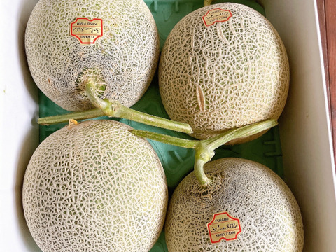 訳あり品　富良野産 赤肉メロン 大箱（4～7玉）家庭用！