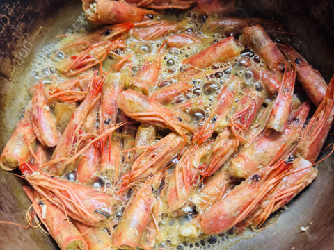 出汁専用！深海シマエビのえび頭だけ500g