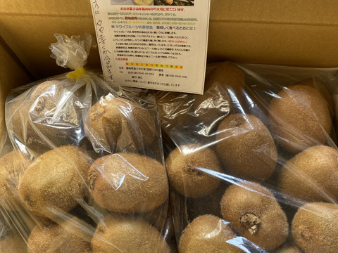 偏平キウイふる～つ M ２K箱【品種ヘイワード】）