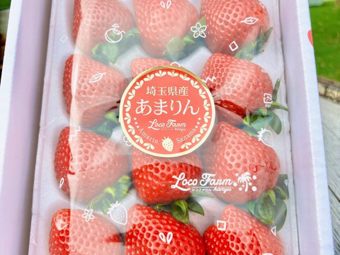 【超希少！大粒いちご】あまりん贈答　ー１２粒入ー