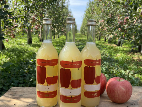 冬ギフト【同梱】🍎りんごジュース３本と🍎ジューシーりんご３キロ🍎◆甘さが違う！葉とらず入り品種ミックス🍎品種指定OK【各種のし対応】