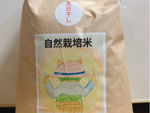 昔ながらのかけ干し米！自然栽培・天日干し玄米5kg