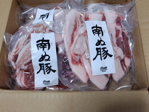 【お買い得！】石垣島産 アグー豚(F1種) 南ぬ豚　切り落とし ウデ・バラ家庭用 1kg