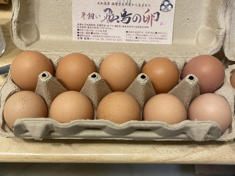 平飼い　飛鳥の卵　20個
〜こってり卵にさようなら〜