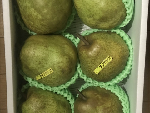 農薬節減 希少!! ずっしり 大玉 ラフランス 約2kg 約5玉 ギフト 4L 5L以上!! 【11月上旬〜】【冬ギフト】