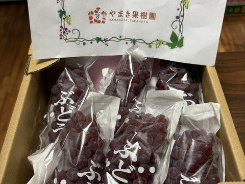 終了間近！まだあります！生産量日本一『山形高畠産デラウェア』（6房〜8房）