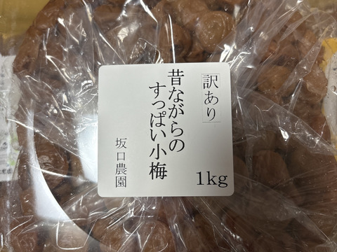 【訳あり】昔ながらのすっぱい小梅をたっぷり１kg！