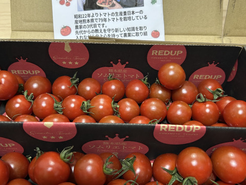 【特別栽培農産物の取得】ソムリエミニトマト　ダイヤ１kg（６０玉～９０玉）