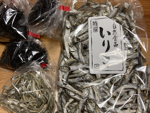 リクエストでセット　17日までの価格です　ふぞろい大き目かえり300g6袋　ひじき20gの6袋【このセットを作ってのリクエストの方向けですのでリクエストした方以外が注文すると満足度が低い恐れがあります