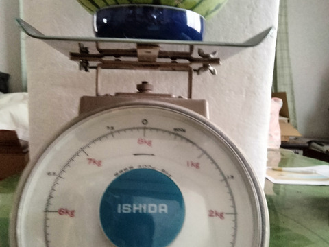 【訳あり】兵庫産　夏武輝 中玉スイカ1玉　ご家庭用⑪