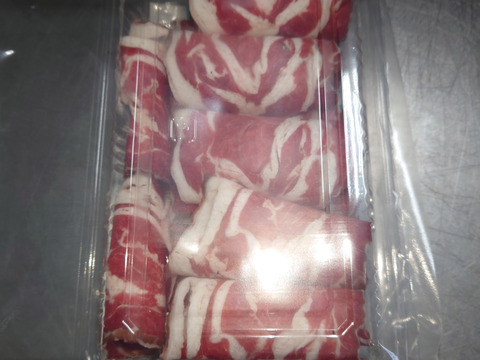 エゾシカバラ肉のしゃぶしゃぶスライス200g✕2P/C
個体により肉と脂のバランスは写真とは異なる事があります