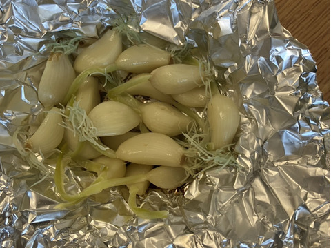 においが残りにくい！屋内水耕栽培　『発芽にんにく』　3袋180g　スプラウトにんにく