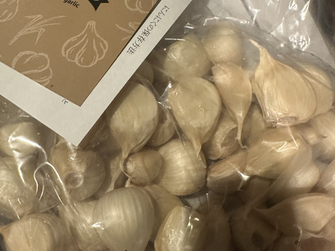 新物 青森県産にんにく バラ 500g ホワイト六片 皮むけなし