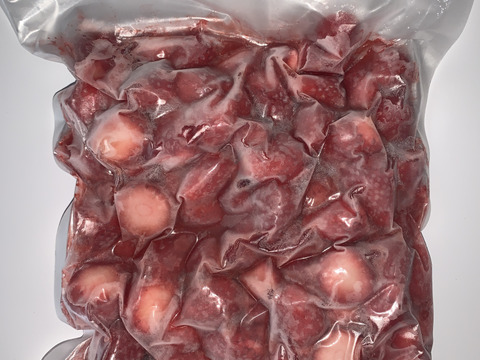 【完熟いちごを冷凍に！】真空パック冷凍いちご（5kg）～シャーベット状～真空パックしてるから冷凍焼けも安心！
