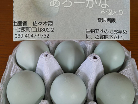 うむつきの卵  アローカナ6個入り2パック