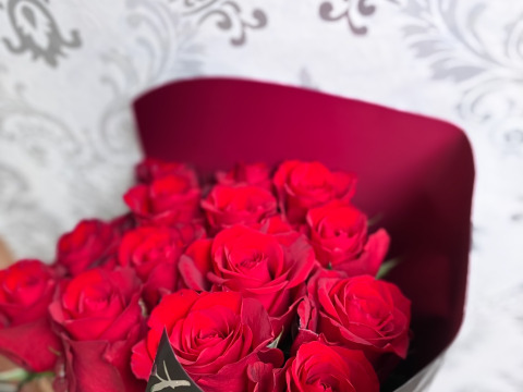 【父の日ギフト】赤バラ15本のブーケ🌹6月1日～15日お届け🌹父の日限定ラッピング