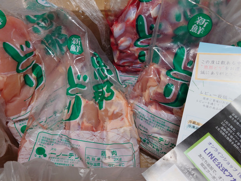 【お一人様1回お試しSET】肉質の違いを楽しむ満足セット『恵那どり』もも・むね肉　各１㎏（冷蔵）