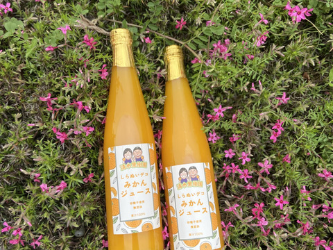 【夏ギフト】清水果樹園の自慢のみかんを2種のジュースに搾りました。不知火デコみかんミックス、ジューシーオレンジジュース2本の詰め合わせです♪
