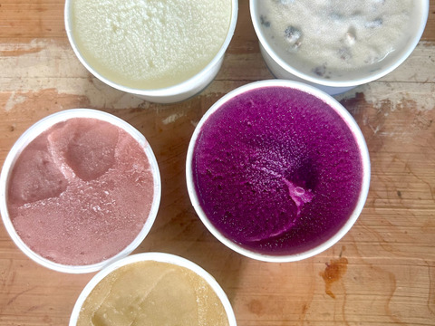 【冬ギフト】ぶどう農家のこだわりジェラート＆シャーベット　5種各3
個(計15個)