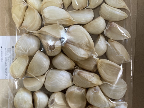 新物 青森県産にんにく バラ 500g ホワイト六片 皮むけなし にんにく農園が育てた「こだわりの品質」数量限定