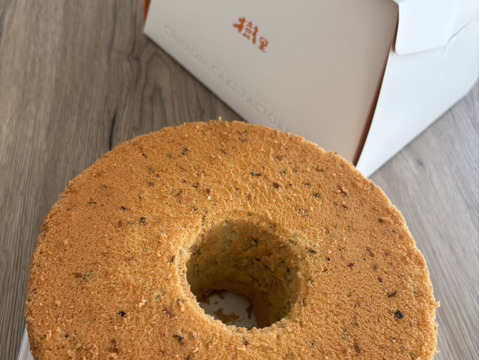 ほんのりパクチー風味！パクチーモヒート風味のシフォンケーキ！！