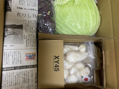 お米５kgと黒にんにく・いものこ(皮むき済）＆季節野菜セット）