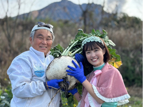 2025年桜島大根完売ありがとうございました。
毎年1月〜2月にしか食べれない
桜島大根（桜島島内で栽培した）
2026年収穫農薬.化学肥料不使用栽培桜島産桜島大根（一個あたり5～8キロ)２個レシピ付