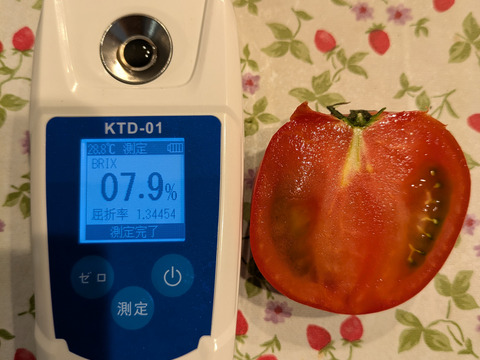 糖度7.9度の肉厚濃厚な収農花のトマト(ご家庭用・5kg)