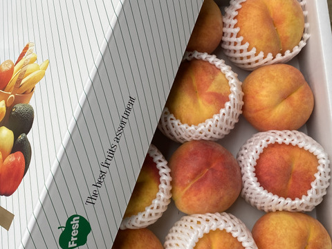 固い桃が好きな方へ、信州生まれのジューシーなワッサー完熟品です（3.5Kg）