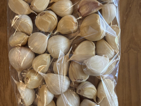 青森県産にんにく バラ 500g ホワイト六片 皮むけなし にんにく農園が育てた「こだわりの品質」数量限定