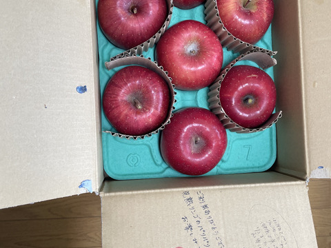 【サンふじ】（2kg・9～10個入り）パリパリ・ジューシーお得な家庭用