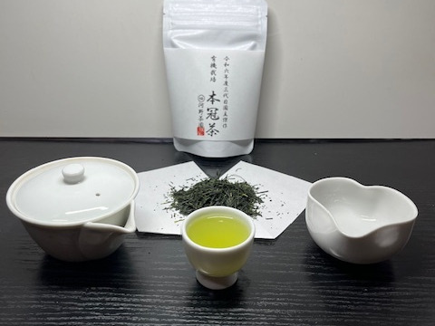 【希少】【味に自信あり】【有機JAS認証】令和六年度三代目園主傑作　本冠茶