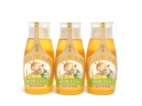 【お得な3本セット】「蜂蜜専用チューブ」
☆〈500ℊ×3本〉純粋国産晩白柚