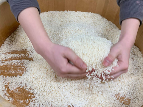 美味しいお米の米糀！と在来大豆で【簡単♪手前味噌作り】混ぜるだけセット＊2.5kg（米糀は煮豆の「贅沢な５０％！」♪のお味噌を＾＾）
