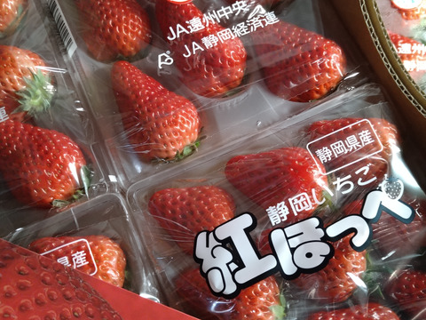 【静岡県産いちご】紅ほっぺ　ＤＸ　280g×8パック