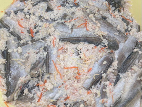 -60冷凍【第三弾】漁師の嫁が作ったハタハタ寿司！ぶりこなしver.１P300g〜