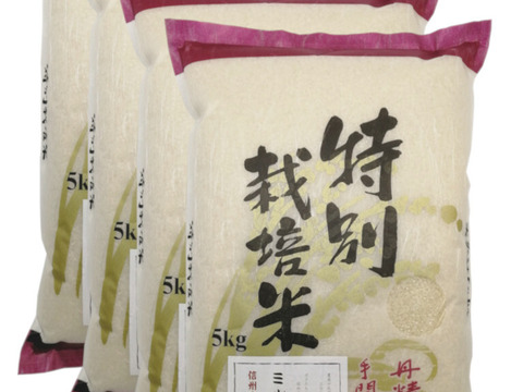 令和8年産【白米20kg】特別栽培米ミルキークイーン：長野県産のお米