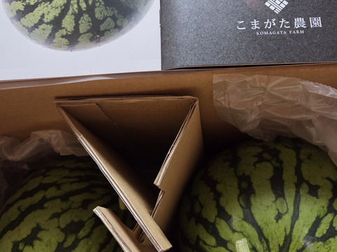 とにかく甘い！八色産【小玉スイカ】「こまがた家の八色のスイカ